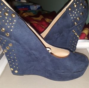 Suede Wedges